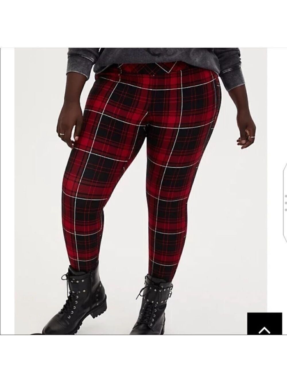 TORRID NWOT plaid skinny leg pant plus size 4X